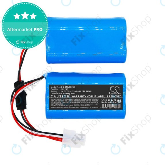 Battery for Symbo Laserbot 750, 5200mAh, Li-ion, 14.8V, 102248, HQ