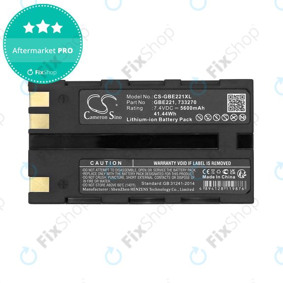 Battery for Geomax Stonex R6, Zoom 35, 5600mAh, Li-Ion, 7.4V, ZBA200, HQ