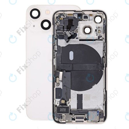 Apple iPhone 13 Mini - Rear Housing with Small Parts (Starlight)