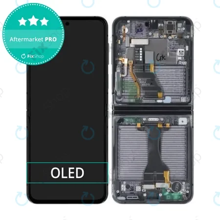 Samsung Galaxy Z Flip 5 F731B - LCD Display + Touch Screen + Frame (Graphite) OLED
