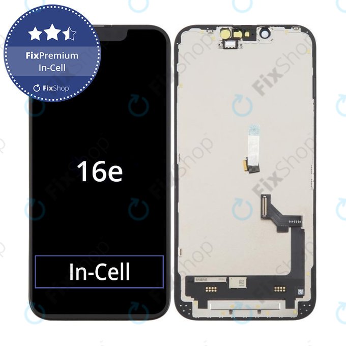 Display In-Cell FHD for iPhone 16e, Touch Screen with Frame, FixPremium