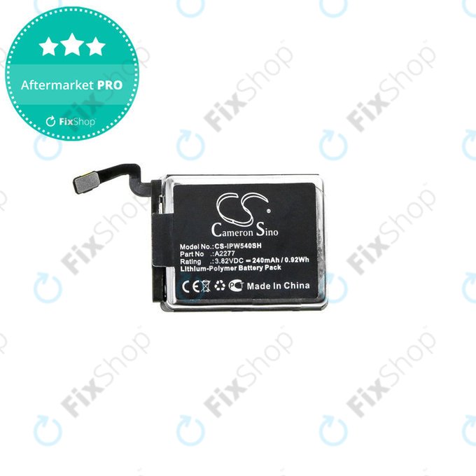 Battery for Apple Watch 5 40 mm, 240mAh, Li-Pol, 3.82 V, A2277, HQ