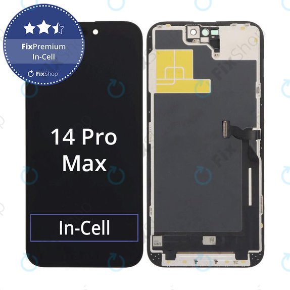 Display In-Cell FHD for iPhone 14 Pro Max, Touch Screen with Frame, FixPremium