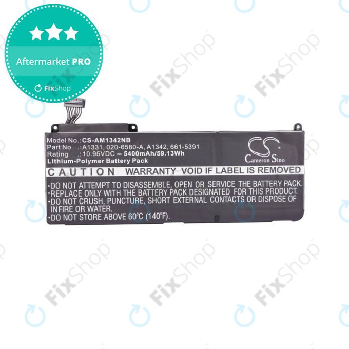 Apple MacBook 13" A1342 (Late 2009 - Mid 2010) - Battery A1331 5400mAh HQ