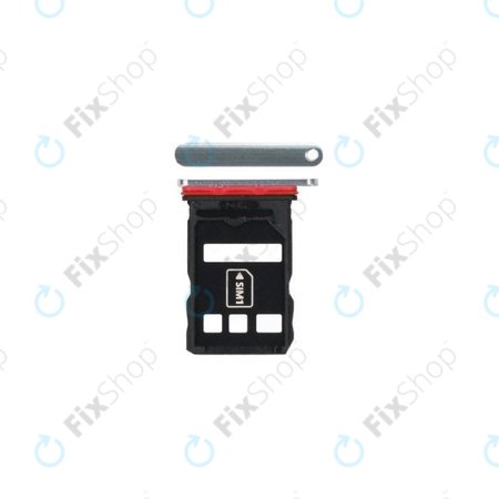 Huawei P40 - SIM Tray (Ice White) - 51661QTP Genuine Service Pack