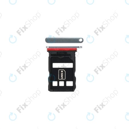 Huawei P40 - SIM Tray (Ice White) - 51661QTP Genuine Service Pack