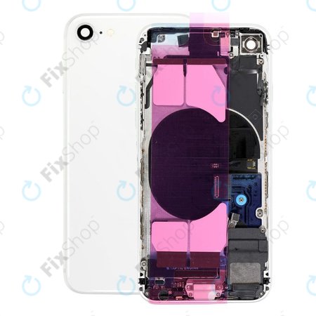 Apple iPhone SE (2nd Gen 2020) - Rear Housing with Small Parts (White)