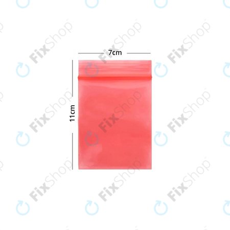 ESD Antistatic ZIP Lock Bag (Red) - 7x11cm 100pcs