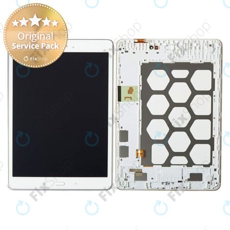 Samsung Galaxy Tab A 9.7 T550 - LCD Display + Touch Screen + Frame (White) - GH97-17400C Genuine Service Pack