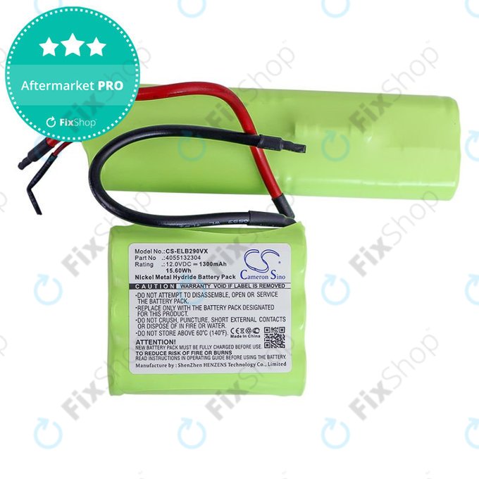 Battery for AEG, Electrolux, 1300mAh, Ni-MH, 12V, 4055132304, HQ