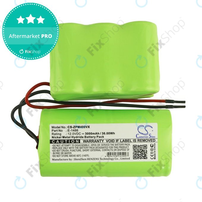Battery for Zepter PWC 400 Turbohandy, 3000mAh, Ni-MH, 12V, E-1486, HQ