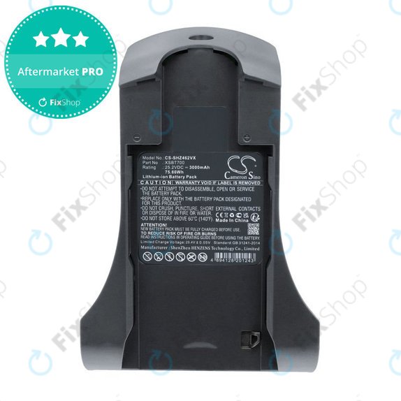 Battery for Shark IZ, 3000mAh, Li-Ion, 25.2V, XSBT700, HQ
