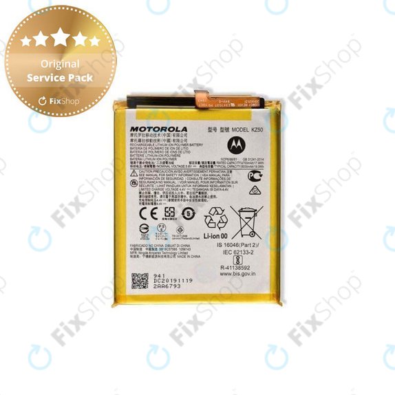 Motorola Moto G8 Power XT2041 - Battery KZ50 5000mAh - SB18C57585 Genuine Service Pack