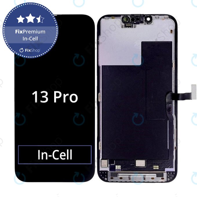 Display In-Cell FHD for iPhone 13 Pro, Touch Screen with Frame, FixPremium