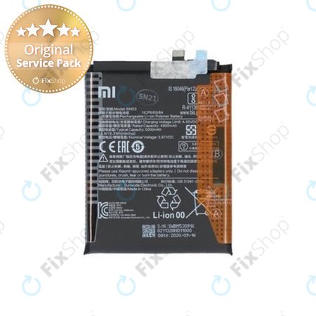 Xiaomi Mi 10T 5G, 10T Pro 5G - Battery BM53 5000mAh - 46020000355Z Genuine Service Pack