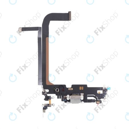 Apple iPhone 13 Pro Max - Charging Connector + Flex Cable (Silver)