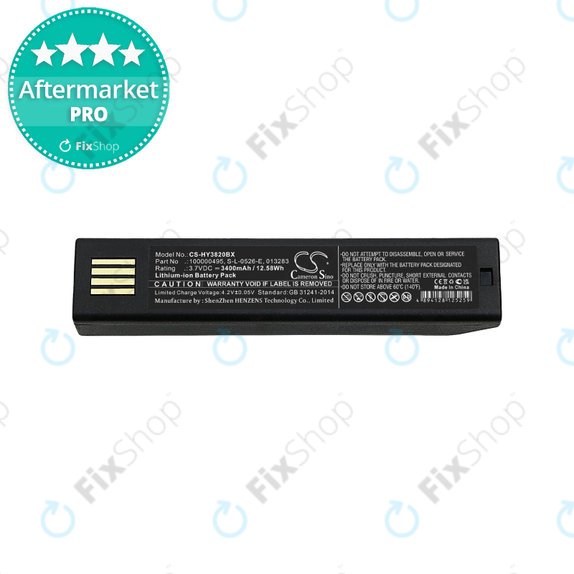 Honeywell 1202g, 1452G, 1472G, 1902GHD/GSR, 1911i, 1981i, 3820/i, 4620, 4820/i, 5620, 6320, 8675i, Xenon 3820/i, 4820/i, 5620, 6320 - Battery 100000495, S-L-0526-E, 013283 3400mAh HQ