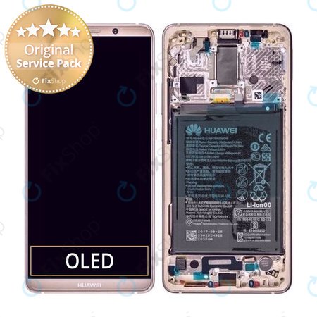 Huawei Mate 10 Pro - LCD Display + Touch Screen + Frame + Battery (Pink Gold) - 02351RVM