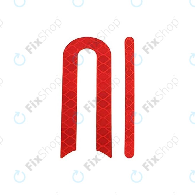 Xiaomi Mi Electric Scooter 2 M365 - Reflective Stickers Complete Set (Red)