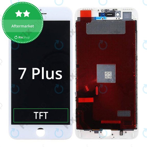 Display for iPhone 7 Plus, White, Touch Screen with Frame