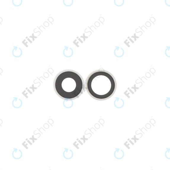 Apple iPhone 17 - Rear Camera Lens with Frame (White) - 2pcs