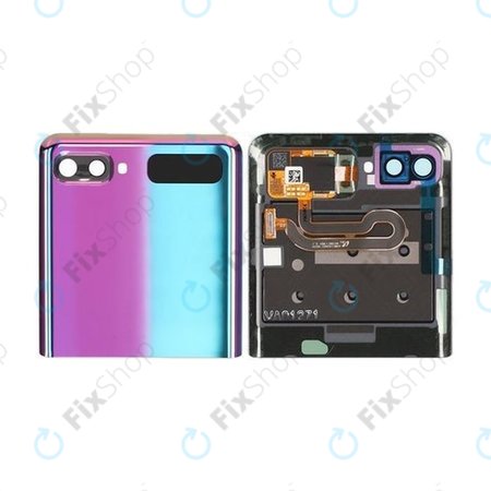 Samsung Galaxy Z Flip F700N - Battery Cover (Top) (Mirror Purple) - GH96-13380B Genuine Service Pack