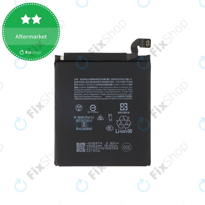 Battery for Google Pixel 10, G20M7, 4970mAh