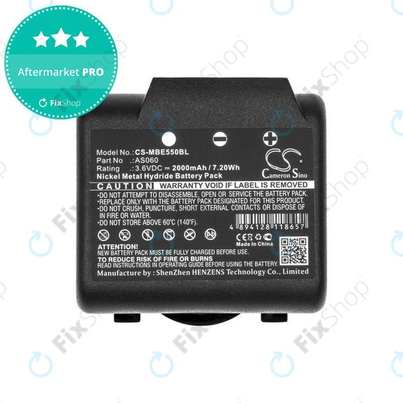 Battery for Imet BE5500, 2000mAh, Ni-MH, 3.6V, AS060, HQ