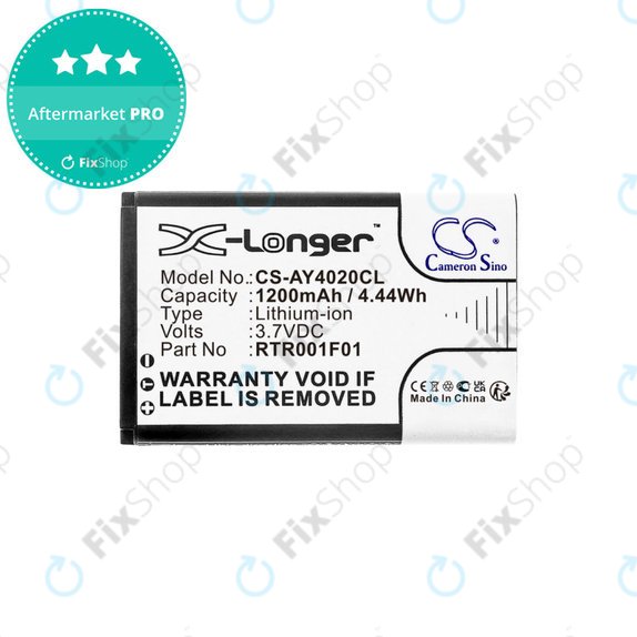 Battery for Alcatel 8232, 1200mAh, Li-Ion, 3.7V, RTR001F01, HQ