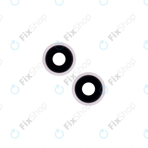 Apple iPhone 13, 13 Mini - Rear Camera Lens + Frame (Pink) - 2pcs