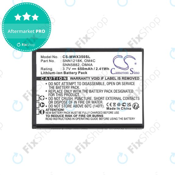 Battery for Motorola Gleam +, 650mAh, Li-Ion, 3.7V, OM4A, OM4C, HQ