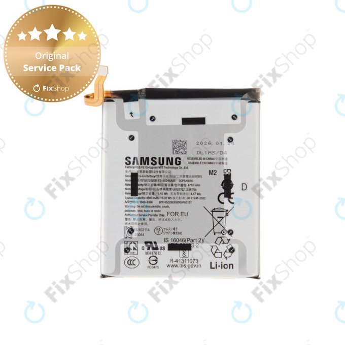 Battery for Samsung S26+, EB-BS946ABE, GH82-39124A, Genuine Service Pack