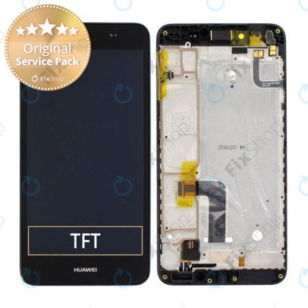 Huawei Y6 II Compact - LCD Display + Touch Screen + Frame (Black) - 97070PMS, 97070PBY