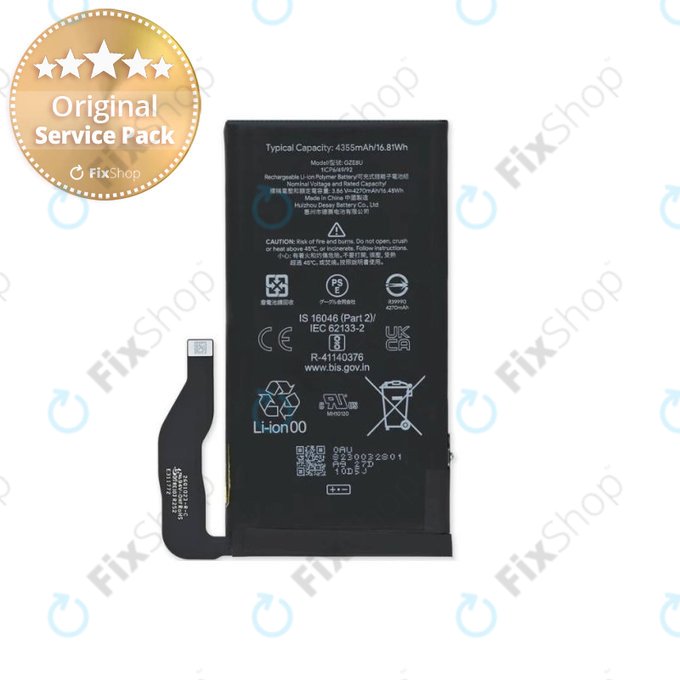 Google Pixel 7 GVU6C GQML3 - Battery GZE8U 4355mAh - G949-00338-01 Genuine Service Pack