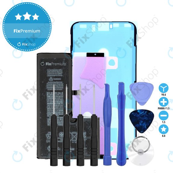 Battery for iPhone XS, 2658mAh, Adhesive, Toolkit, FixPremium