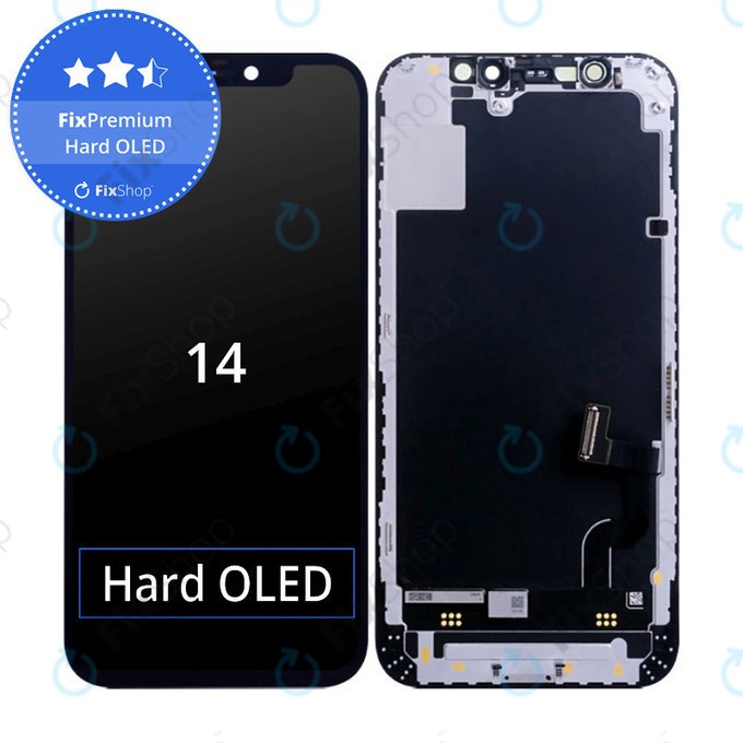 Display Hard OLED for iPhone 14, Touch Screen with Frame, FixPremium