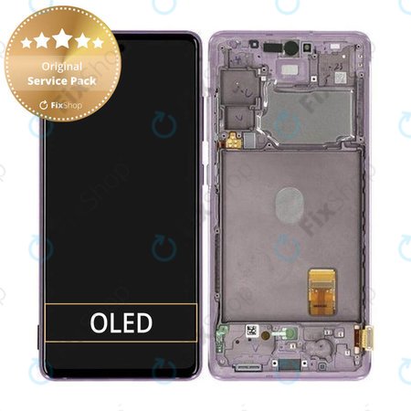 Samsung Galaxy S20 FE 5G G781B - LCD Display + Touch Screen + Frame (Cloud Lavender) - GH82-24214C, GH82-24215C, GH82-29056C Genuine Service Pack