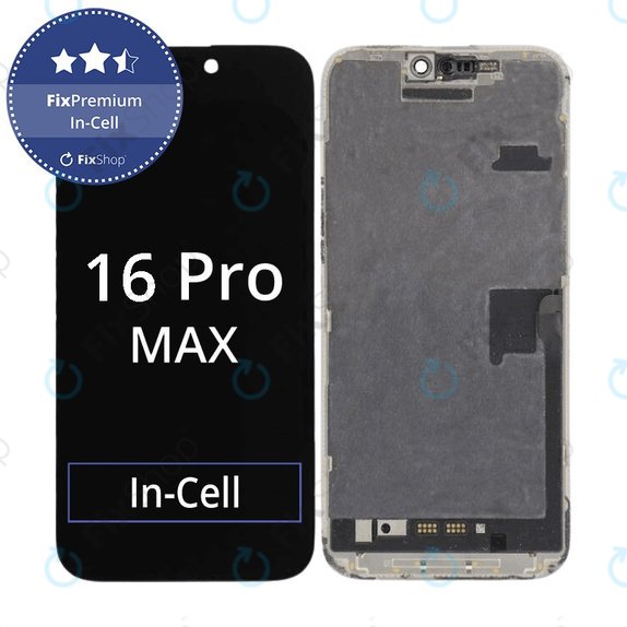 Display In-Cell FHD for iPhone 16 Pro Max, Touch Screen with Frame, FixPremium