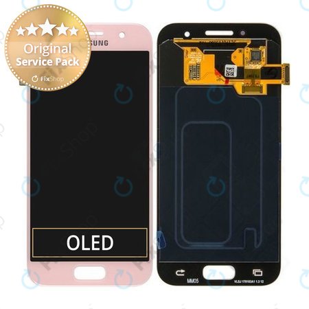 Samsung Galaxy A3 A320F (2017) - LCD Display + Touch Screen (Peach Cloud) - GH97-19732D, GH97-19753D Genuine Service Pack