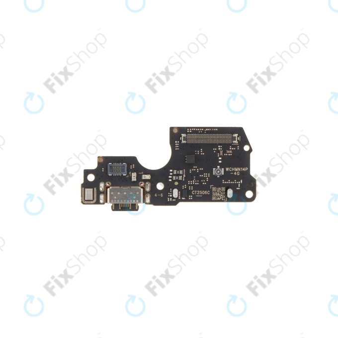 Xiaomi Redmi Note 14 Pro 4G 24116RACCG - Charging Connector PCB Board + SIM Reader