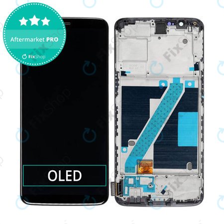 OnePlus 5T - LCD Display + Touch Screen + Frame (Black) OLED
