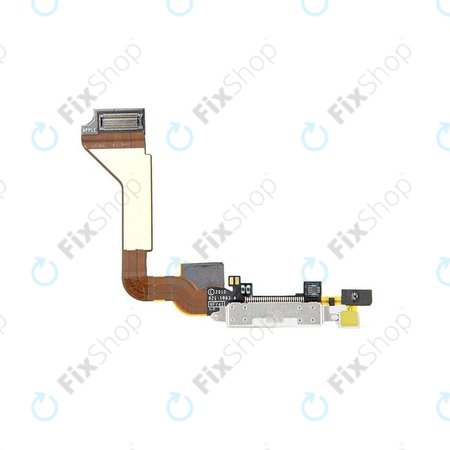 Apple iPhone 4 - Charging Connector + Microphone + Flex Cable (White)