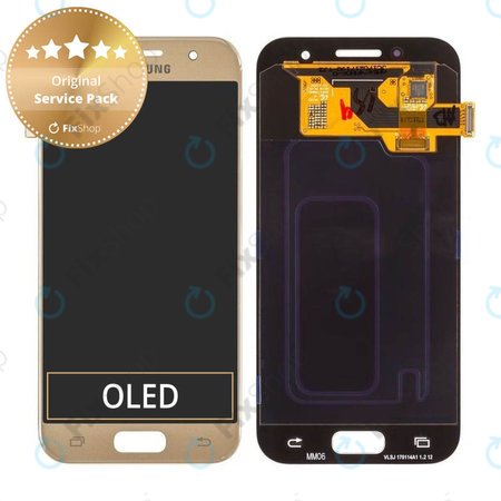 Samsung Galaxy A3 A320F (2017) - LCD Display + Touch Screen (Gold Sand) - GH97-19732B, GH97-19753B Genuine Service Pack