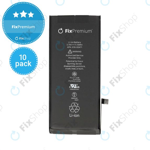 Apple iPhone XR - Battery 2942mAh FixPremium (10 Pack)