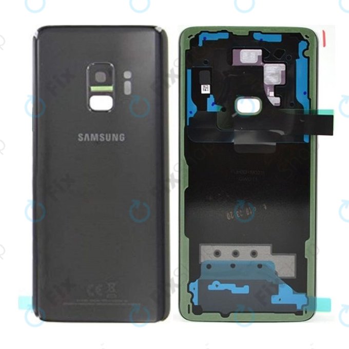 Samsung Galaxy S9 G960F - Battery Cover (Midnight Black) - GH82-15865A Genuine Service Pack