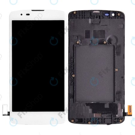LG K8 K350N - LCD Display + Touch Screen + Frame (White)