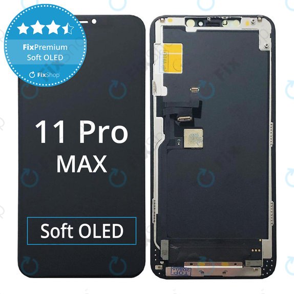 Display Soft OLED for iPhone 11 Pro Max, Touch Screen with Frame, FixPremium
