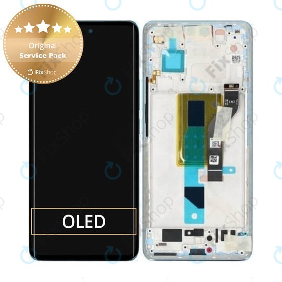 Xiaomi 13 Lite - LCD Display + Touch Screen + Frame (Lite Blue) - 5600040L9S00 Genuine Service Pack