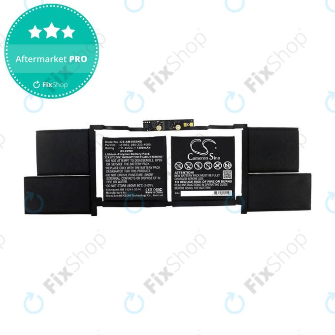 Apple MacBook Pro 15" A1990 (2018 - 2019) - Battery A1953 7300mAh HQ