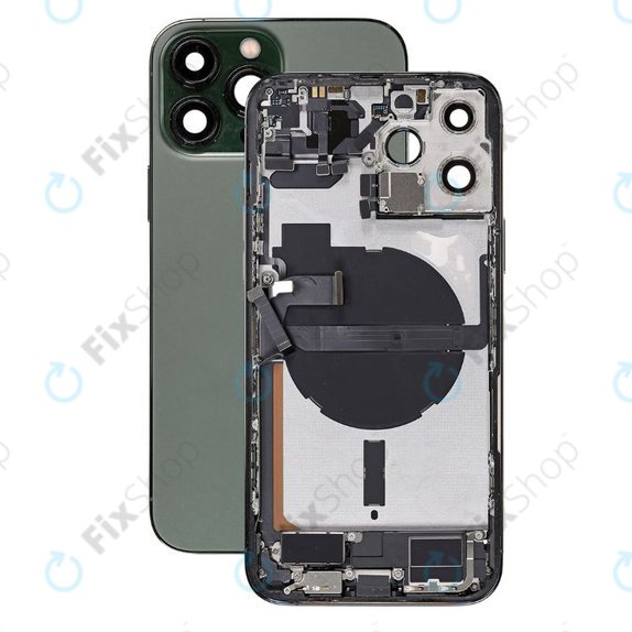 Apple iPhone 13 Pro Max - Rear Housing with Small Parts (Alpine Green)
